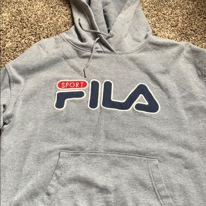 filas grey hoodie